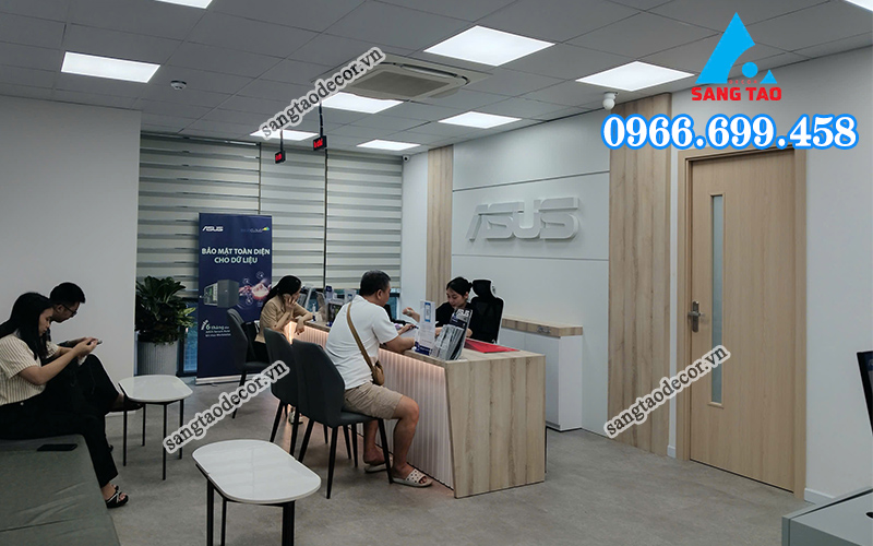 dự án nội thất văn phòng bảo hành Asus Hà Nội 