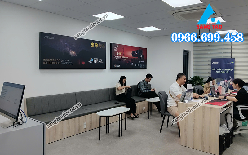dự án nội thất văn phòng bảo hành Asus Hà Nội 