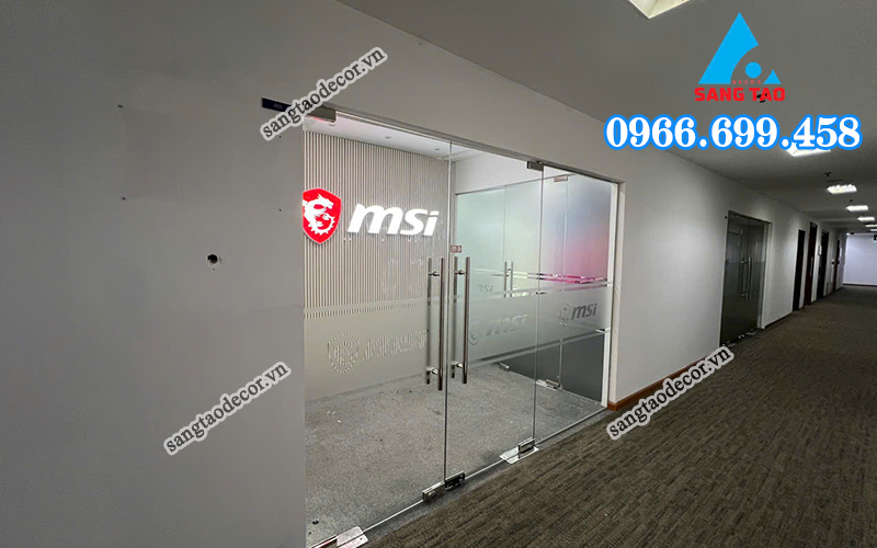 dự án nội thất văn phòng MSI Hà Nội 