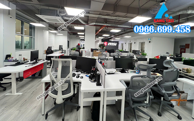Dự án nội thất văn phòng MSI Hồ Chí Minh