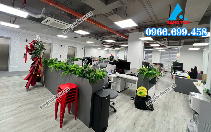 Dự án thực tế thiết kế thi công nội thất văn phòng MSI Hồ Chí Minh