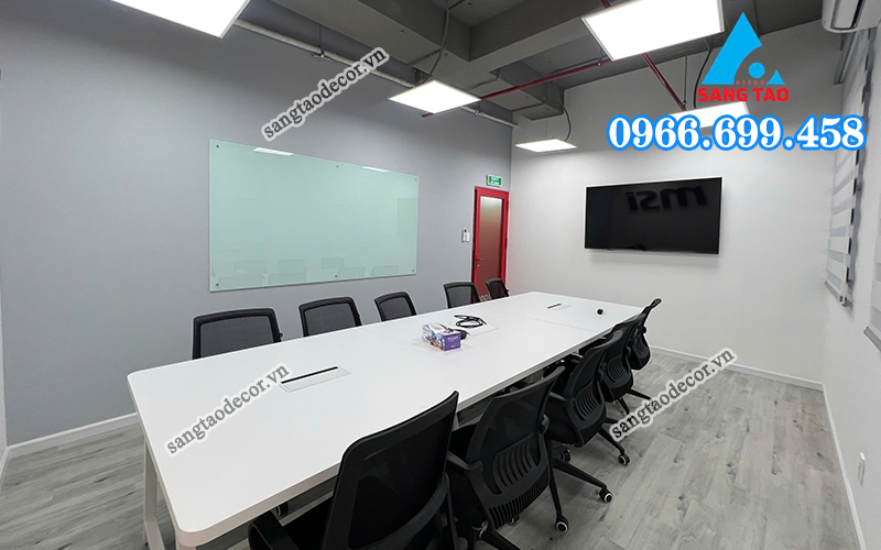 Dự án thiết kế thi công nội thất văn phòng MSI Hồ Chí Minh