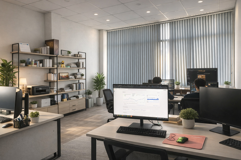 Không gian nội thất văn phòng hiện đại 