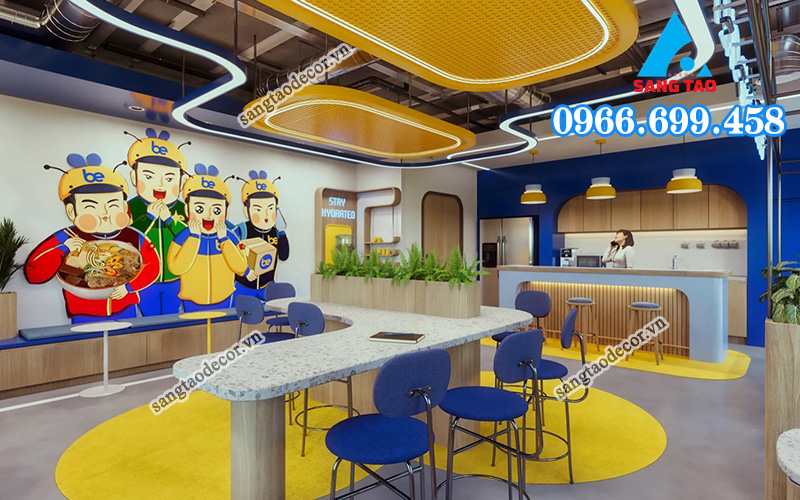 mẫu nội thất văn phòng Be 