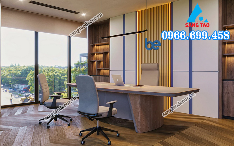 thi công nội thất văn phòng be