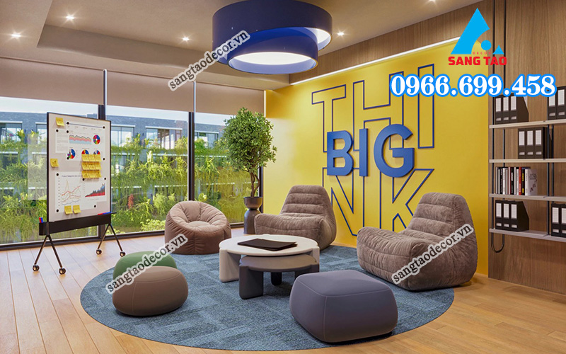 thi công nội thất văn phòng be