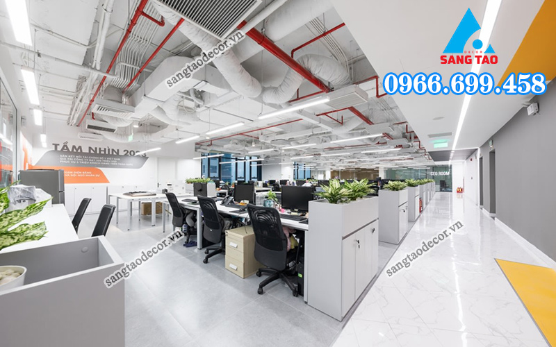 Mẫu thi công nội thất văn phòng 