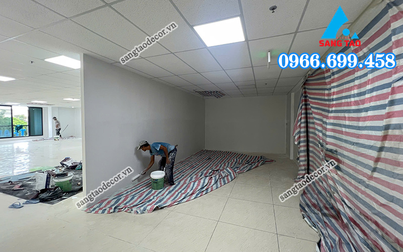 công trình thi công nội thất văn phòng thực tế