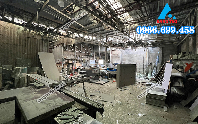 xưởng thi công nội thất văn phòng 